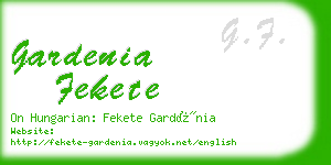 gardenia fekete business card